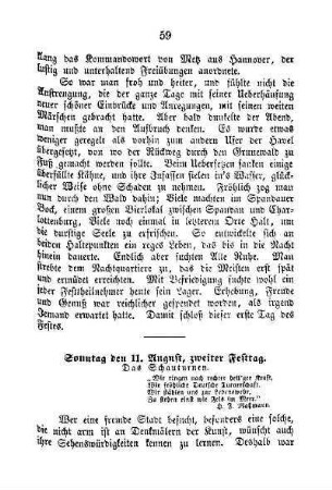 Sonntag den 11. August, zweiter Festtag. Das Schauturnen