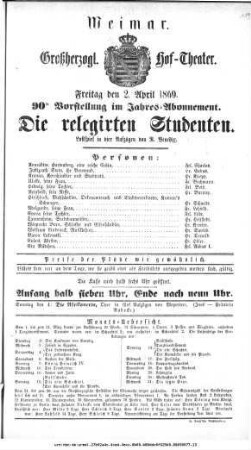 Die relegirten Studenten