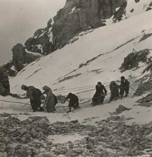Oberbayern. Zugspitze. Gesicherter Gipfelweg