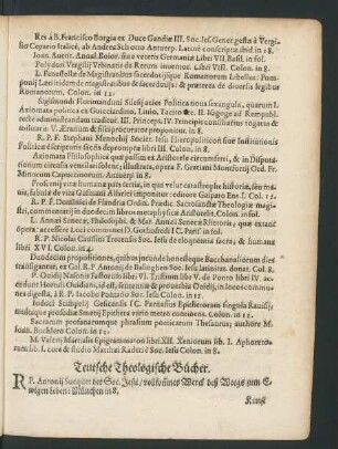 Teutsche Theologische Bücher.