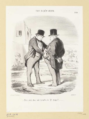 Nous avons donc volé le ballon de Mr Green?, Blatt 31 der Folge "Tout ce qu’on voudra“, in: "Le Charivari", Paris 1848