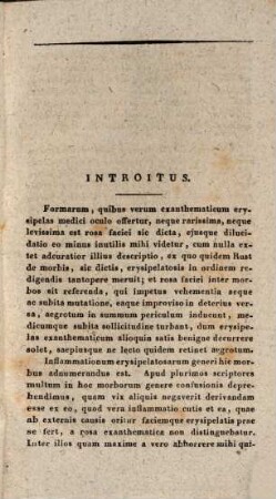 Diss. inaug. med. de erysipelate, imprimis rosa faciei