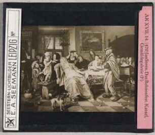 Jan Steen: Das Bohnenfest. Kassel, Gemäldegalerie (Seestern-Nr. 470)