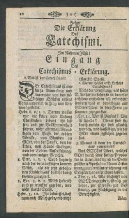 Folget Die Erklärung Des Catechismi