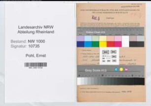 Entnazifizierung Ernst Pohl, geb. 17.08.1903 (Verw.Angest.)