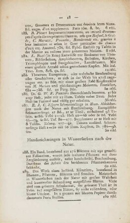 Handzeichnungen in Wasserfarben nach der Natur