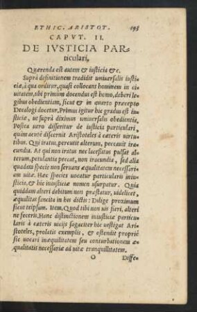 Caput. II. De Iusticia Particulari.