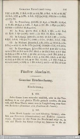 Fünfter Abschnitt. Gemeine Bruchrechnung