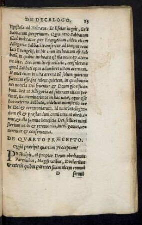 De Quarto Praecepto.