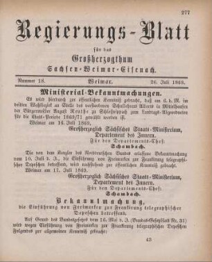 Nr. 18 : 26. Juli 1869