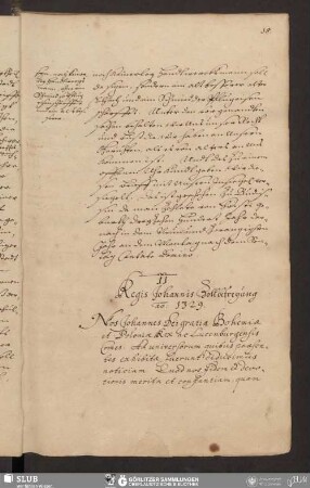 11. Regis Johannis Zollbefreyung ao. 1329.