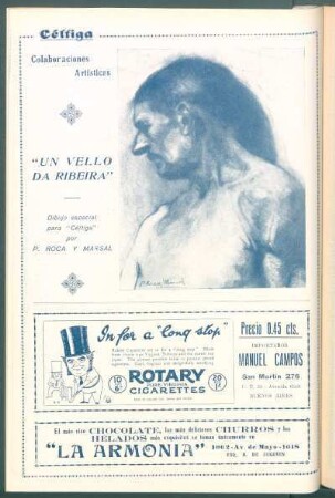 Colaboraciones artísticas : "Un vello da ribeira" [Dibujo]