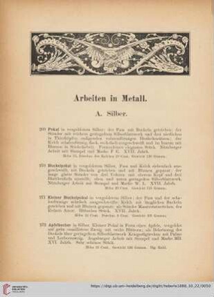 A. Silber (Nr. 269 - 275)