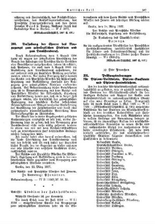 Prüfungsordnungen für Diplom-Volkswirte, Diplom-Kaufleute und Diplom-Handelslehrer : [Wissenschaft] ; [Für Preußen] ; [Amtliche Erlasse] ; [Amtlicher Teil]