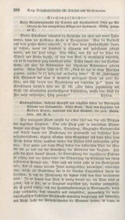 216-218 Kirchengeschichte