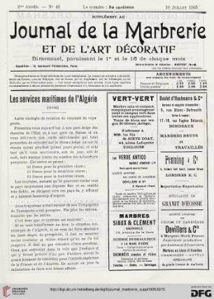 No. 42 (16 Juillet 1905)