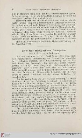 Ueber neue photographische Teleobjektive
