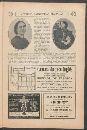 Actrices patrióticas italianas