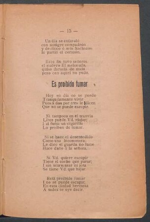 Es proibido fumar