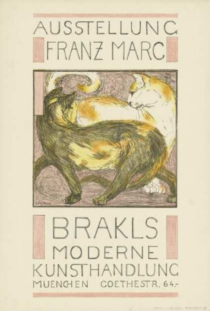 Ausstellung Franz Marc. Brakls Moderne Kunsthandlung München