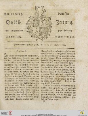 Zweiter Band. Sechstes Stück