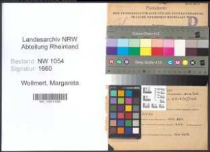 Entnazifizierung Margareta Wollmert , geb. 29.07.1913 ()