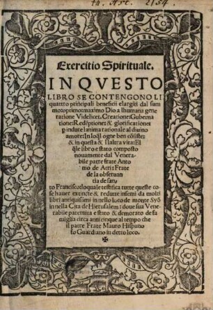 Exercitio spirituale