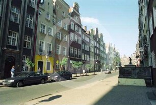 Fassaden der Bürgerhäuser in der ul. Piwna (Jopengasse) Danzig