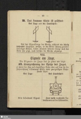 VII. Signale am Zuge