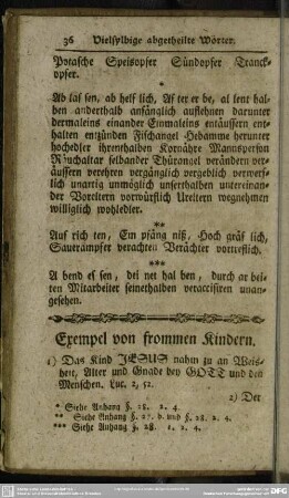 Exempel von frommen Kindern