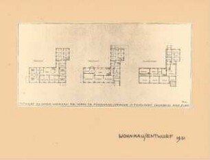Wohnhaus Dr. Ferdinand Springer, Berlin-Spandau: KG, EG, 1. OG, 1:200