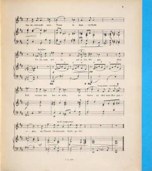 Zwei Lieder : "Nur Du", Gedicht von Emil Rittershaus. "Die Thräne", Gedicht von Bauernfeld ; für eine Singstimme mit Begleitung des Pianoforte ; Op. 50