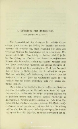 I.3. Beschreibung eines Keimapparates