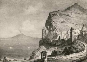 Blick auf Alt-Capri : Aquarell, unbezeichnet; 17,5 x 25 cm. Dresden: 1957 im Kunsthandel Alfons Müller