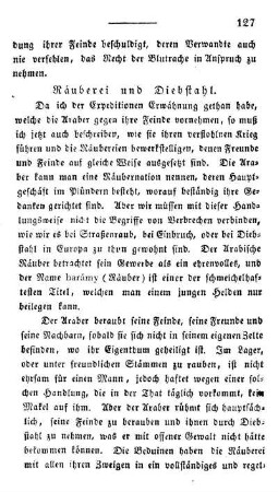 Räuberei und Diebstahl.