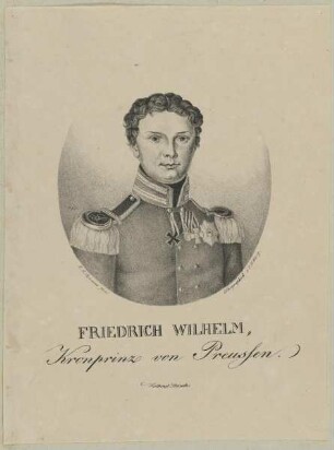 Bildnis des Kronprinzen Friedrich Wilhelm von Preußen