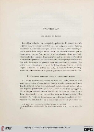 Chapitre XIX: Les objets en ivoire