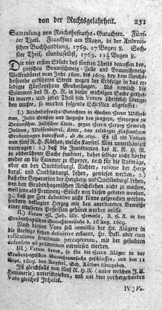 Sammlung von Reichshofraths-Gutachten. T.5.6.