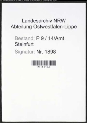 Heiratsregister Standesamt Amt Steinfurt