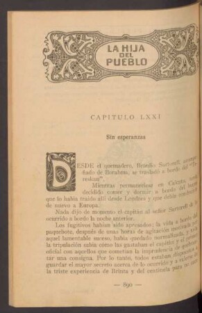 Capítulo LXXI - Sin esperanzas
