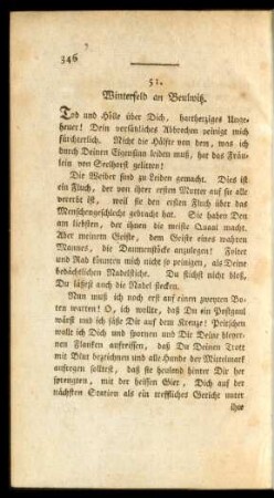 51. Winterfeld an Beulwitz.