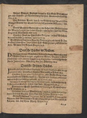 Deutsche Artzney-Bücher.
