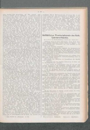 Westfälischer Provinzialverein des Kath. Lehrerverbandes : Protokoll der Vorstandssitzung in Soest am 8. April 1914