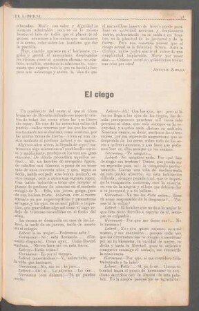 El ciego : [Traducción]