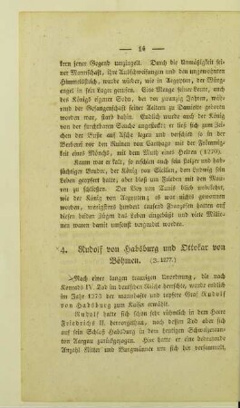 4. Rudolf von Habsburg und Ottokar von Böhmen