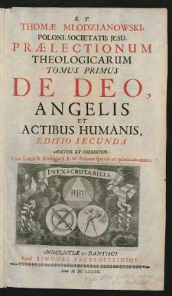 1: De Deo, Angelis Et Actibus Humanis