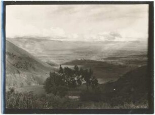 Rückblick aus dem Tal des Río Llave in das Becken von Cochabamba