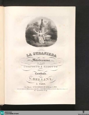 La straniera : melodramma in 2 atti