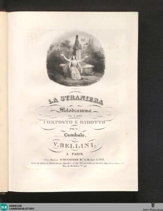 La straniera : melodramma in 2 atti