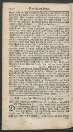 VII. Von den Weisen aus Morgen-Land